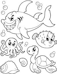 Ship's wheel on sea bottom. Various Attracting Sea Animals For Coloring Ideas Whitesbelfast Com