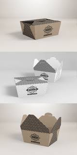 Salad Or Pasta Paper Food Box Packaging Mock Up Food Box Packaging Box Packaging Place Card Holders