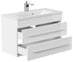 Mobilier de salle de bain. Meuble Salle De Bain Mars 800 Slimline Blanc Brillant Meuble Salle De Bain Une Vasque Meuble Salle De Bain Emotion 24 Fr