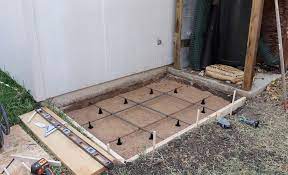 Pouring A Small Concrete Slab Wilker Do S Pouring Concrete Slab Concrete Slab Diy Concrete Slab