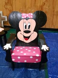 Minnie Mouse Chair Chairmadera Disney Furniture Minnie Mouse Chair Painted Rocking Chairs