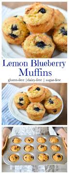 Gluten Free Lemon Blueberry Muffins Mamashire Recipe Sugar Free Recipes Dairy Free Recipes Gluten Free Sugar Free