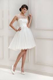Kurze Weisse Kleider Standesamt Brautkleid Kurz Brautmode Kleider Hochzeit