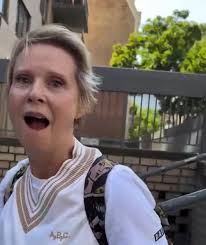 Hollywood Actress Cynthia Nixon says that Zohran Mamdani being elected  means they finally have a guy who will stand up to President Trump and put  him in his place.