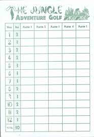 Shanklin Adventure Golf Scorecard Backc Jpg 953 1383 Mini Golf Golf Scorecard Personalized Greeting Cards