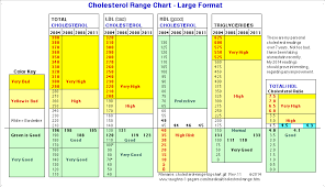 Cholesterol Range Chart Large Format Health