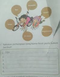 We did not find results for: Tuliskan Pertanyaan Yang Kamu Buat Pada Kolom Berikut Yang Mengunakan Kata Apa Siapa Kapan Di Brainly Co Id