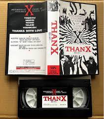 X JAPAN□『THANX 愛を込めて・・・・』VHS ビデオテープ□1989年 渋谷公会堂 無料配布□YOSHIKI HIDE TAIJI  PATA TOSHI□VIDEO | clubemontesinai.com.br