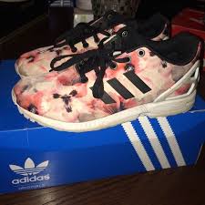 Adidas Black And Rose Gold Trainers Zx Flux Adidas Zx Flux Floral Pink Size 6 5 Adidas Sneakers Women Adidas Superstar Rose Gold Black Adidas Shoes