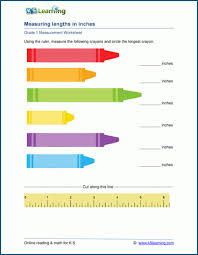 Our main objective is that these measurement inches worksheets images collection can be a guidance for you, give you more examples and most important. 1st Grade Measurement Worksheets Free And Printable K5 Learning
