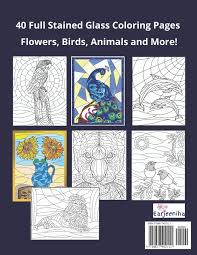 The australian pelican has the longest bill of any bird in the world. Amazon Com Stained Glass Coloring Book Stained Glass Coloring Pages Featuring Flowers Birds Animals And More 9798677402111 Earjeeniha Books