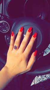 Nail Art Red Acrylic Nails Acrylic Nails Coffin Short Red Nails Red Acrylic Nails