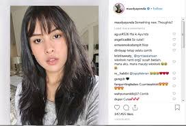 Maudy ayunda dikenal sebagai pemain film sekaligus penyanyi. Maudy Ayunda Potong Poni Netizen Enggak Kuat Okezone Lifestyle