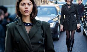Georgia Fowler Wears Knee High Ysl Boots To Nyfw Daily Mail Online