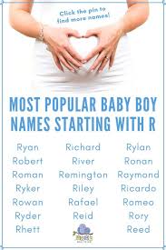 Read on to discover some interesting facts about the number of boys that are born. Baby Boy Names That Start With R