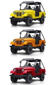 Roxor - Yellow Orange And Red Offroad Cars For Sale Color Catalog