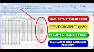 Cara Mewarnai Kolom Ranking Atau Peringkat Secara Otomatis Di Microsoft Excel Youtube