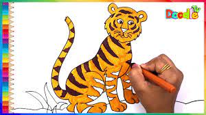 Maybe you would like to learn more about one of these? Learn How To Draw A Tiger For Kids Step By Step Tiger Drawing For Kids Easy Doodletv Youtube