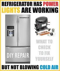 Refrigerator compressor problems can be a huge pain. Refrigerator Has Power And Lights But Not Blowing Cold Air