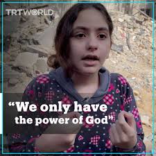 10-year-old Nadeen Abdullatif, who survived a bombing in Gaza's Al Shati  camp, gives her account of the attack.