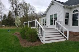 Azek premier rail offers the beauty and feel of real wood railings coupled with the high durability. Fade Resistant Azek Decking Restores This Northfield Oh Deck Archadeck Of Akron