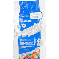 It's rapid setting thinset mortar to set the tiles. Mapei Keraquick Rapid Set Tile Adhesive 5kg Grey
