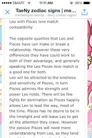 Pisces are almost the exact opposite of the sign of fire. Taeny S Love Compatibility Meitaengoo S Blog