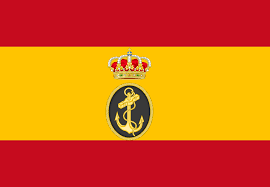 La bandera de españa está formada por tres franjas horizo. Bandera Espana Con Escudo Armada Espanola Banderas Y Soportes