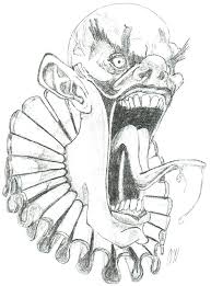 Creepy clowns are everywhere and here's a cure for coulrophobia. Scary Clown Drawings In Pencil Novocom Top