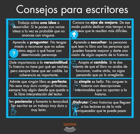 Quieres ser escritor? Lee atentamente estos consejos.