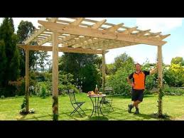 The smartest, easiest and most cost effective way to add a carport, patio, deck, flyover roof or gazebo to your home! How To Build A Pergola Mitre 10 Easy As Diy Youtube