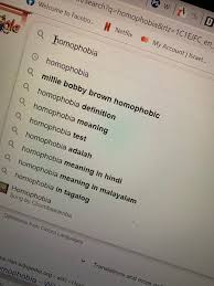 Those homophobes have the gut to curse lgbt people online, but never have the gut to confront them (lgbt people) in person. Homophobia Definition Oxford