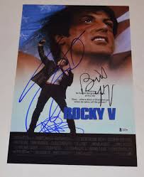You can view additional information about. Rocky V 5 Cast Signed 11x17 Poster Sylvester Stallone Shire Young Beckett Coa Autographia