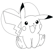 Dibujos De Pikachu Kawaii Para Colorear