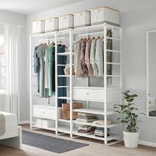 Elvarli 3 Sections White Width 80 3 4 Height 85 Add To Cart Ikea In 2020 No Closet Solutions Ikea Ikea Closet System