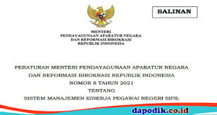 Check spelling or type a new query. Peraturan Menteri Pendayagunaan Aparatur Negara Dan Reformasi Birokrasi Republik Indonesia Nomor 8 Tahun 2021 Tentang Sistem Manajemen Kinerja Pegawai Negeri Sipil Dapodik Co Id