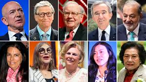 Para ser del 1% que tiene más riqueza monetaria en el mundo deberías tener al menos us$744.396. Los 10 Hombres Mas Ricos Del Mundo Tienen Usd 530 000 Millones Mas Que Las 10 Mujeres Mas Ricas Infobae