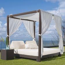 Skyline Design Anibal Patio Daybed With Sunbrella Cushions Outdoor Daybed Comfortable Outdoor Furniture Unique Patio Furniture