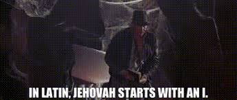 YARN | In Latin, Jehovah starts with an I. | Indiana Jones and the Last&nbsp; Crusade (1989) | Video gifs by quotes | 4f707b90 | 紗