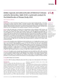 Check spelling or type a new query. Pdf Global Regional And National Burden Of Alzheimer S Disease And Other Dementias 1990 2016 A Systematic Analysis For The Global Burden Of Disease Study 2016
