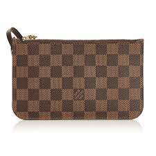 Maybe you would like to learn more about one of these? Louis Vuitton Vintage Damier Ebene Wristlet Bag Pouch Brown Damier Canvas And Leather Handbag Luxury High Quality Avvenice