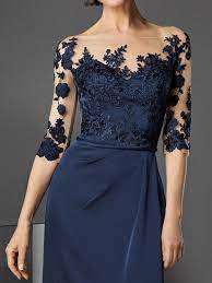 Il matrimonio è un giorno importantissimo non solo per i due sposi, ma anche per i loro genitori. Abito Blu Pronovias Con Pizzo Mamma Della Sposa O Abiti Abiti Gala Vestiti