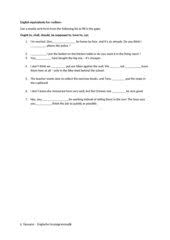 There are other contracted forms such as he'll, we'll, shan't, and they'll, which are common in spoken english but rare in written english. Englisch Arbeitsmaterialien Modal Auxiliaries 4teachers De
