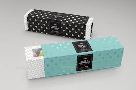 Food Pastry Boxes Vol 2 Cookies Macarons Pastry Take Out Packaging Mock Ups Ad Cookies Affiliate Vol Cookie Packaging Macarons Silver Foil Printing