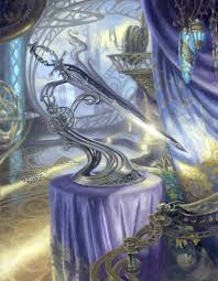 Sword Of Light And Shadow Signed Giclee Print Etsy Art Art Album Magic Art