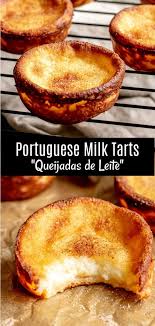Portuguese Milk Tarts Queijadas De Leite Are A Traditional Portuguese Dessert Recipe Made With Simple In Dessert Recipes Milk Tart Portuguese Dessert Recipes