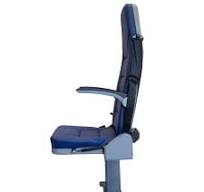 Ambulance Doctor Seat Rotatable Blue and black.