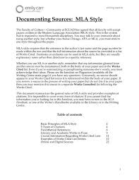 Apply these formatting guidelines to the apa reference page: Documenting Sources Mla Style Emily Carr University Blogs