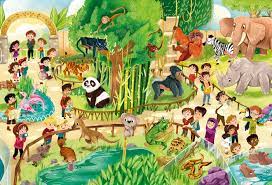 Celebrate nature—at the zoo and virtually! Zoo 24 Pcs Supercolor Puzzle Clementoni