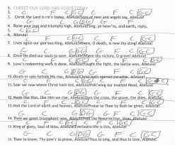 Christ Is Risen Today Hymn Simplified Guitar Chord Chart